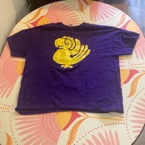 Purple Kids Shirt with Yellow Design